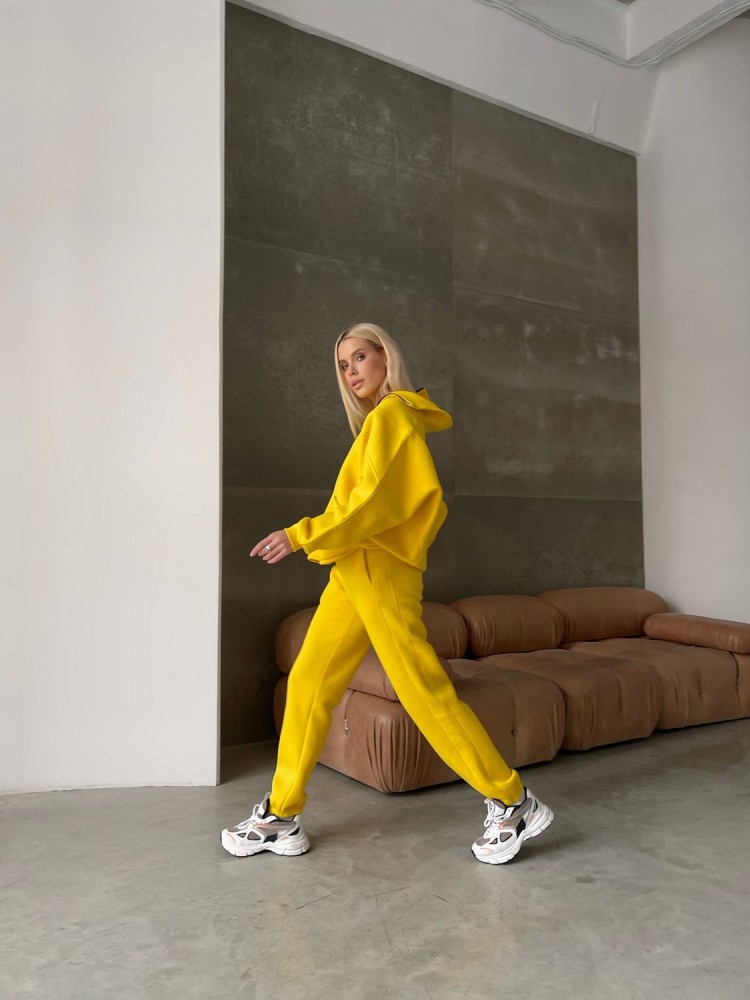 Костюм на флісі half zip жовтий - Основні контакти 02