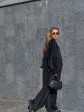 Костюм sweatshirt велюровый черный с защелками - Основные контакты 01