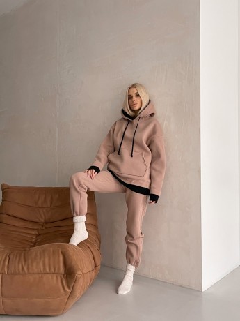 Худі на флісі з каптуром візон - Основні контакти 