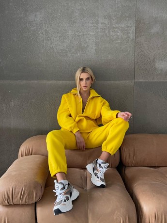 Zip half на флісі жовтий - Основні контакти 