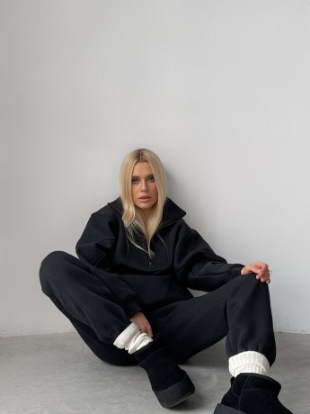 Костюм на флисе half zip графит - Основные контакты 