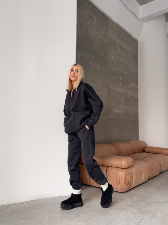 Костюм на флисе half zip графит - Основные контакты 