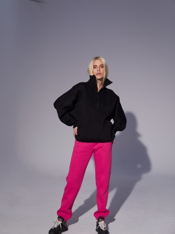 Zip half на флісі zip чорний - Основні контакти 